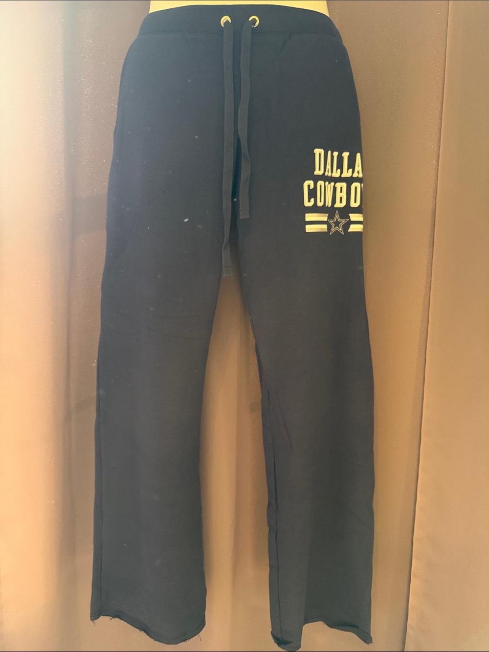 Victoria's Secret Navy Blue Wide-Leg Lounge Pants with Dallas Cowboys Graphic